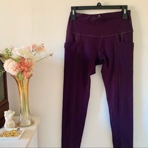 purple workout leggings